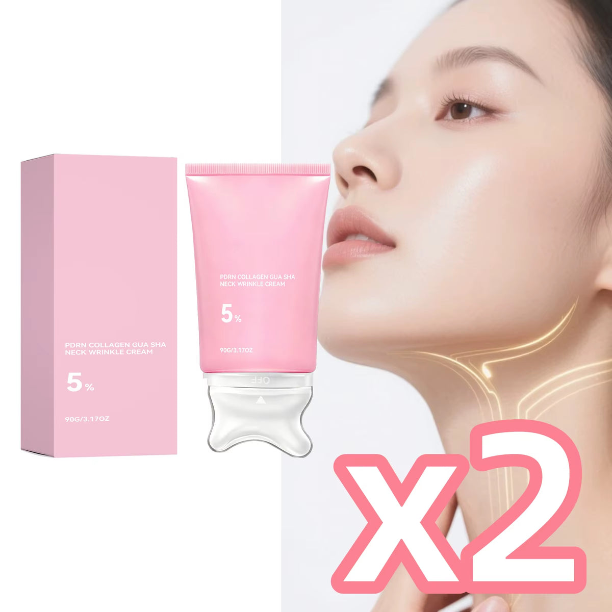 Sorelle Skin PDRN Collagen Neck Cream complete set